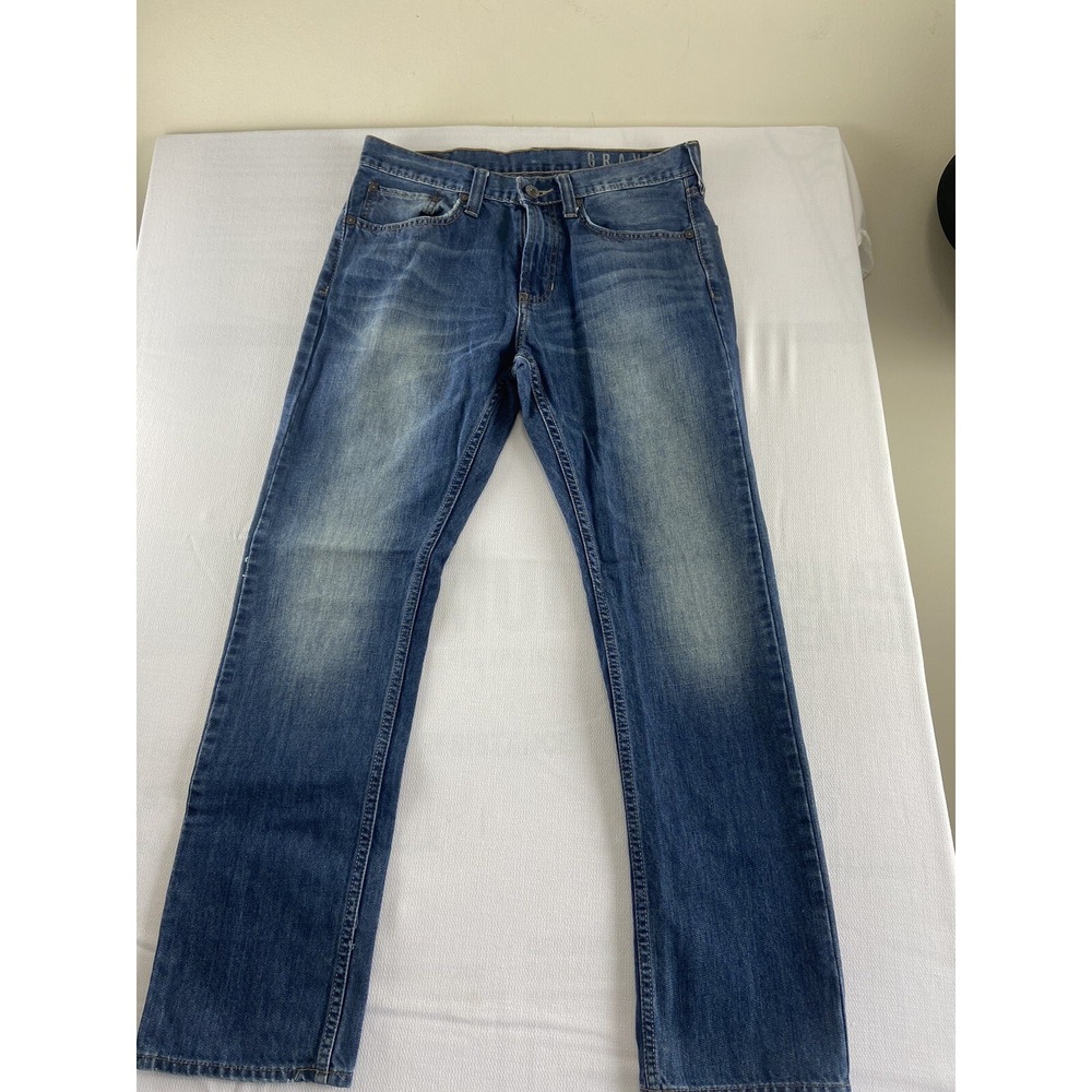 Bull Head‎ Denim Co Gravels Slim Blue Jeans Mens Size 31x30 Medium Wash